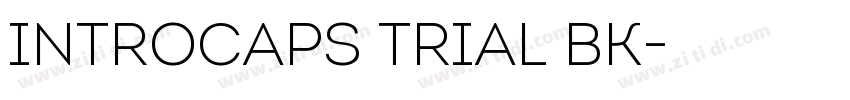 IntroCaps Trial Bk字体转换